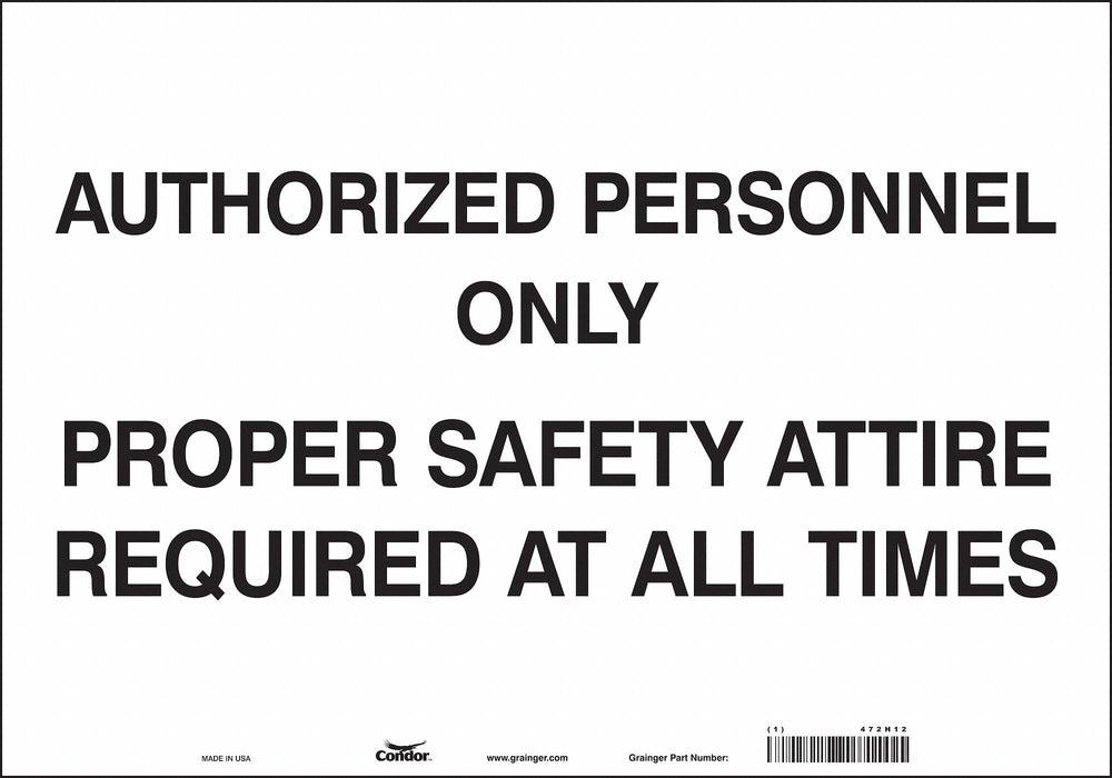 Safety Sign 14 inx20 in Vinyl