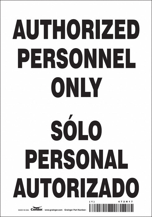 Safety Sign 10 in x 7 in Vinyl