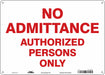 Safety Sign 10 inx14 in Aluminum