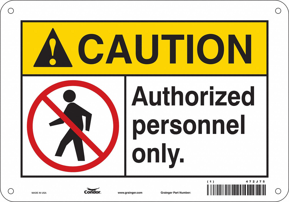 Safety Sign 7 in x 10 in Aluminum