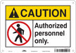 Safety Sign 7 inx10 in Polyethylene