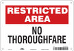 Safety Sign 7 in x 10 in Aluminum