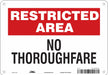 Safety Sign 7 in x 10 in Polyethylene