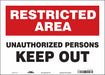 Safety Sign 10 inx14 in Vinyl
