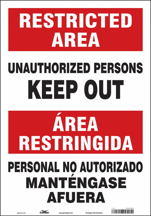 Safety Sign 20 inx14 in Vinyl