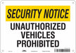 Safety Sign 7 in x 10 in Aluminum