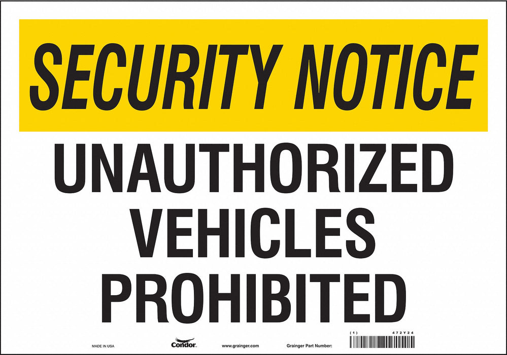 Safety Sign 14 in x 20 in Vinyl