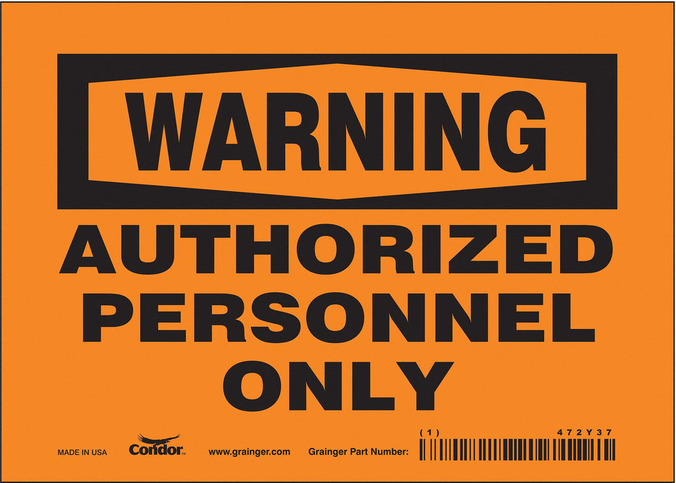 Safety Sign 5 inx7 in Vinyl