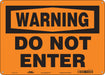 Safety Sign 10 in x 14 in Polyethylene