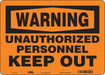 Safety Sign 10 in x 14 in Polyethylene
