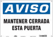 Safety Sign 10 in x 14 in Polyethylene