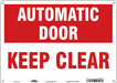Safety Sign 10 in x 14 in Aluminum
