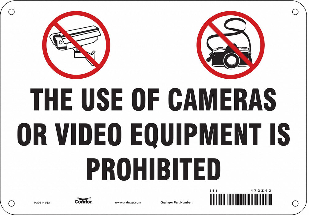 Safety Sign 7 in x 10 in Aluminum