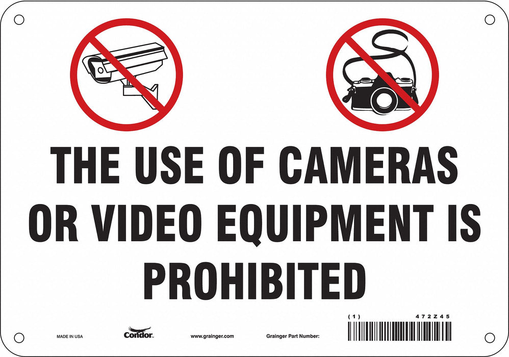 Safety Sign 7 in x 10 in Polyethylene