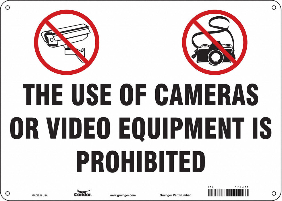 Safety Sign 10 in x 14 in Polyethylene