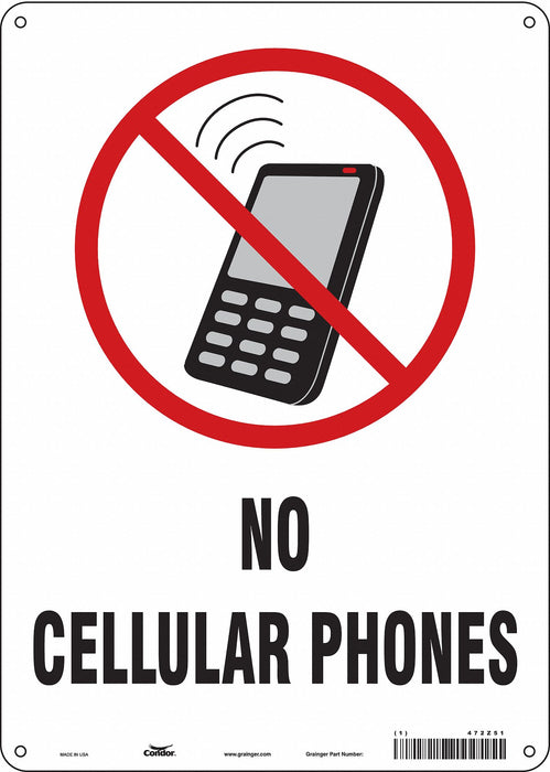 Safety Sign 14 in x 10 in Aluminum