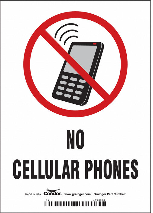 Safety Sign 7 in x 5 in Vinyl