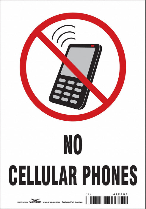 Safety Sign 10 in x 7 in Vinyl