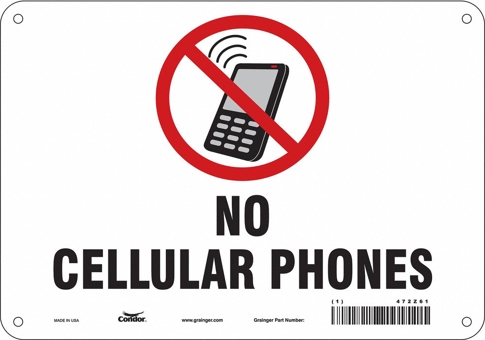 Safety Sign 7 in x 10 in Polyethylene