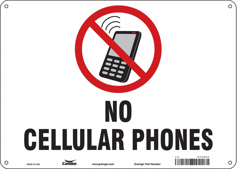Safety Sign 10 in x 14 in Polyethylene
