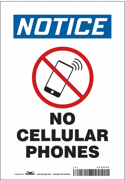 Safety Sign 10 in x 7 in Vinyl