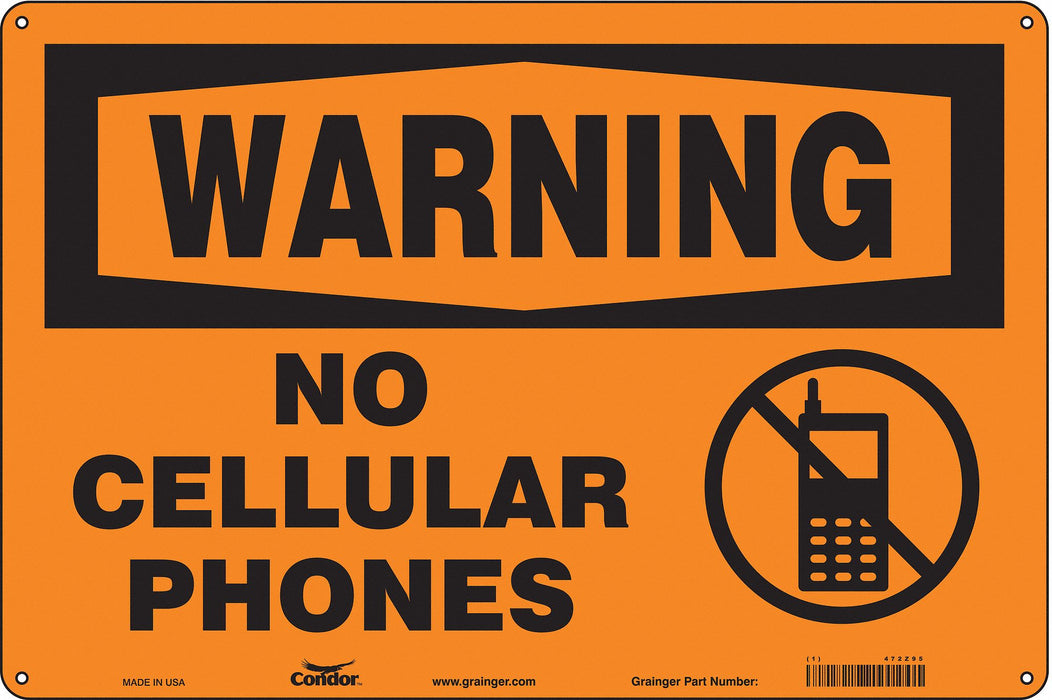 Safety Sign 12 in x 18 in Aluminum