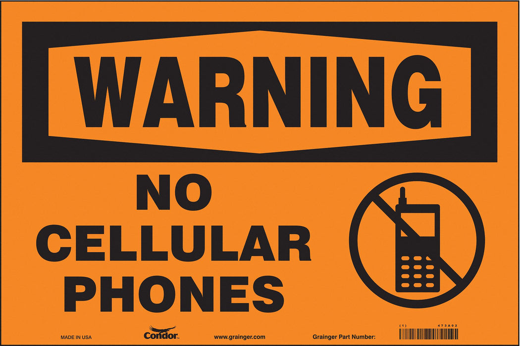 Safety Sign 12 in x 18 in Vinyl