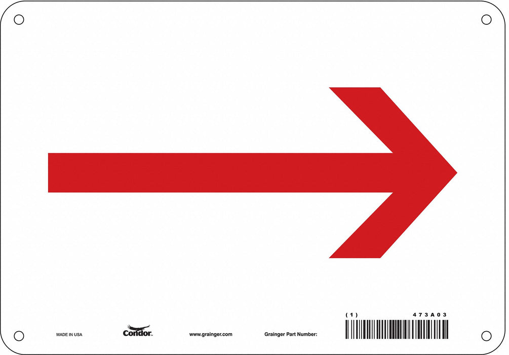 Safety Sign 7 in x 10 in Aluminum