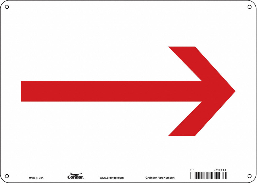 Safety Sign 10 in x 14 in Polyethylene