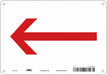 Safety Sign 7 in x 10 in Aluminum
