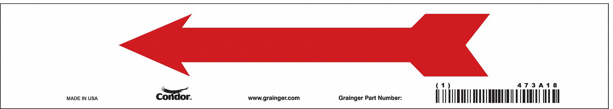 Safety Sign 1 3/4 in x 10 in Vinyl