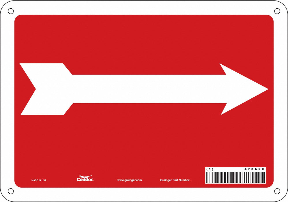 Safety Sign 7 in x 10 in Aluminum