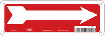 Safety Sign 3 1/2 in x 10 in Aluminum