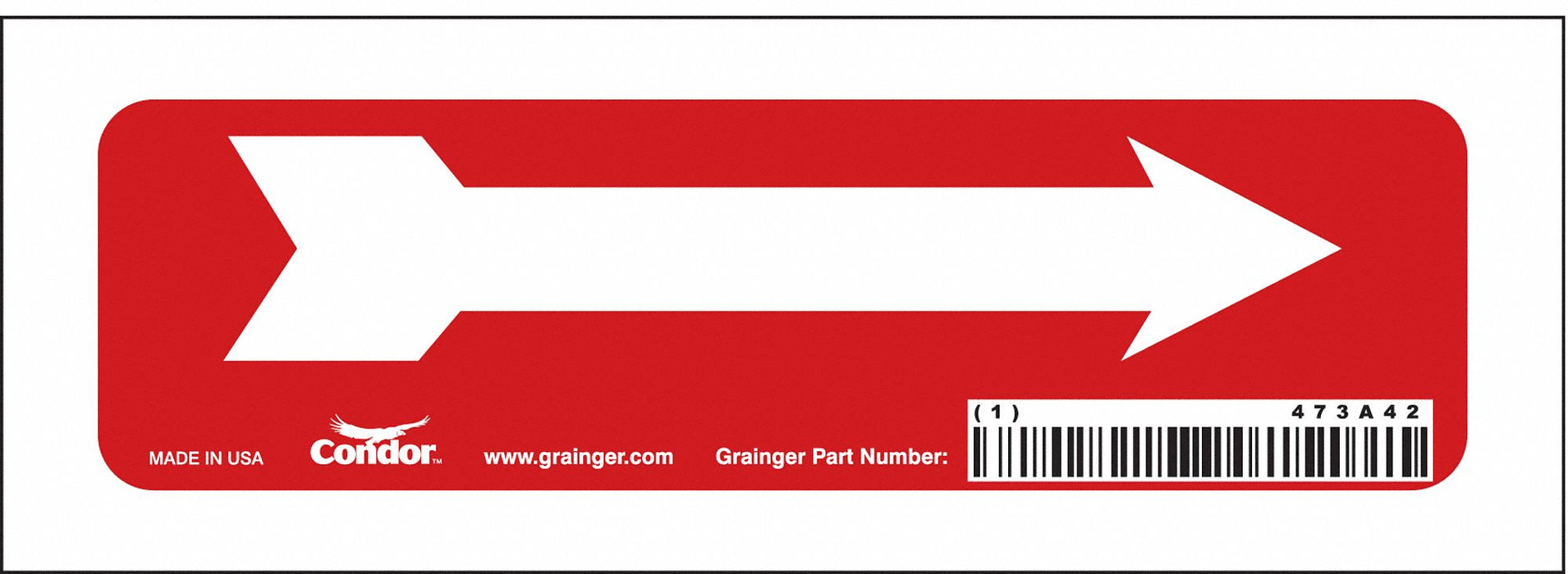 Safety Sign 2 1/2 in x 7 in Vinyl