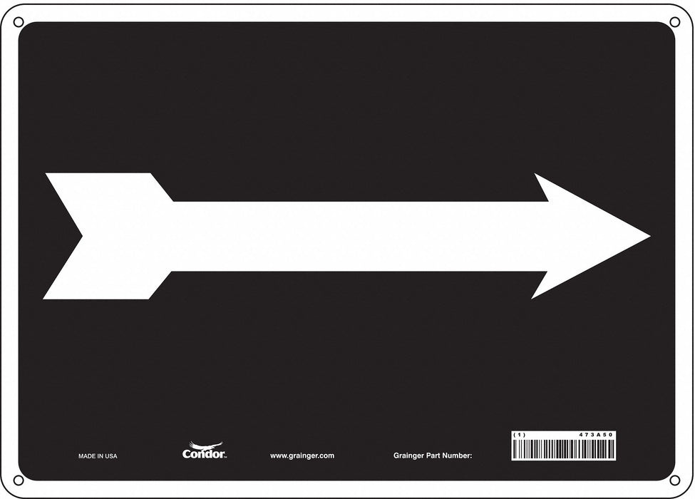 Safety Sign 10 in x 14 in Aluminum