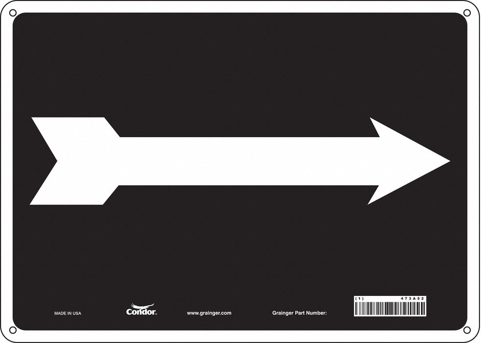 Safety Sign 10 in x 14 in Polyethylene