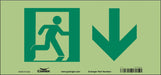 Safety Sign 7 in x 15 in Glow Vinyl