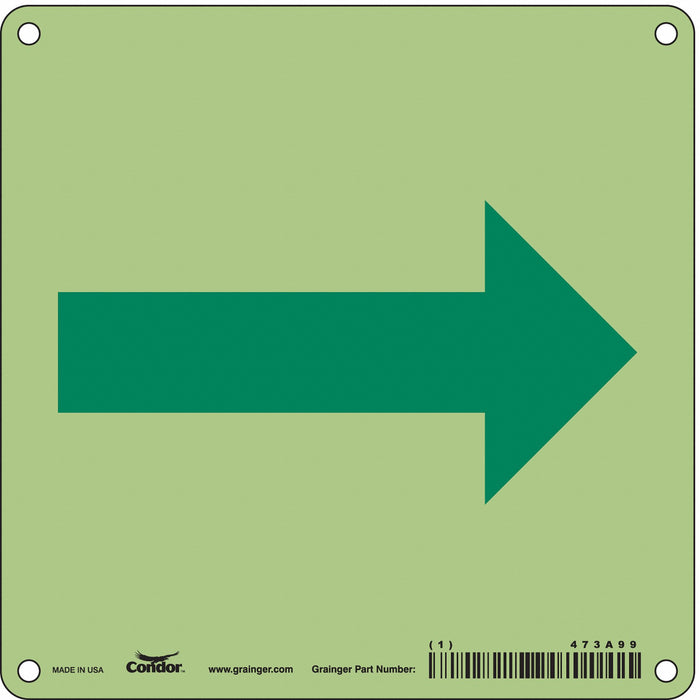 Safety Sign 6 in x 6 in Polyethylene