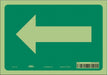 Safety Sign 7 in x 10 in Glow Vinyl