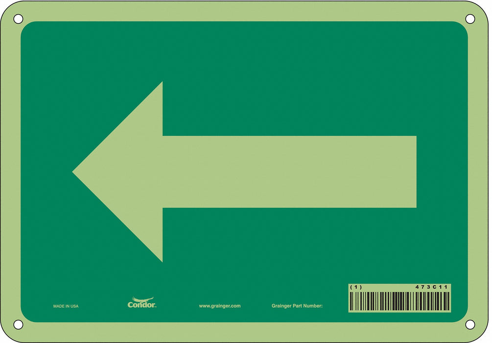 Safety Sign 7 in x 10 in Polyethylene