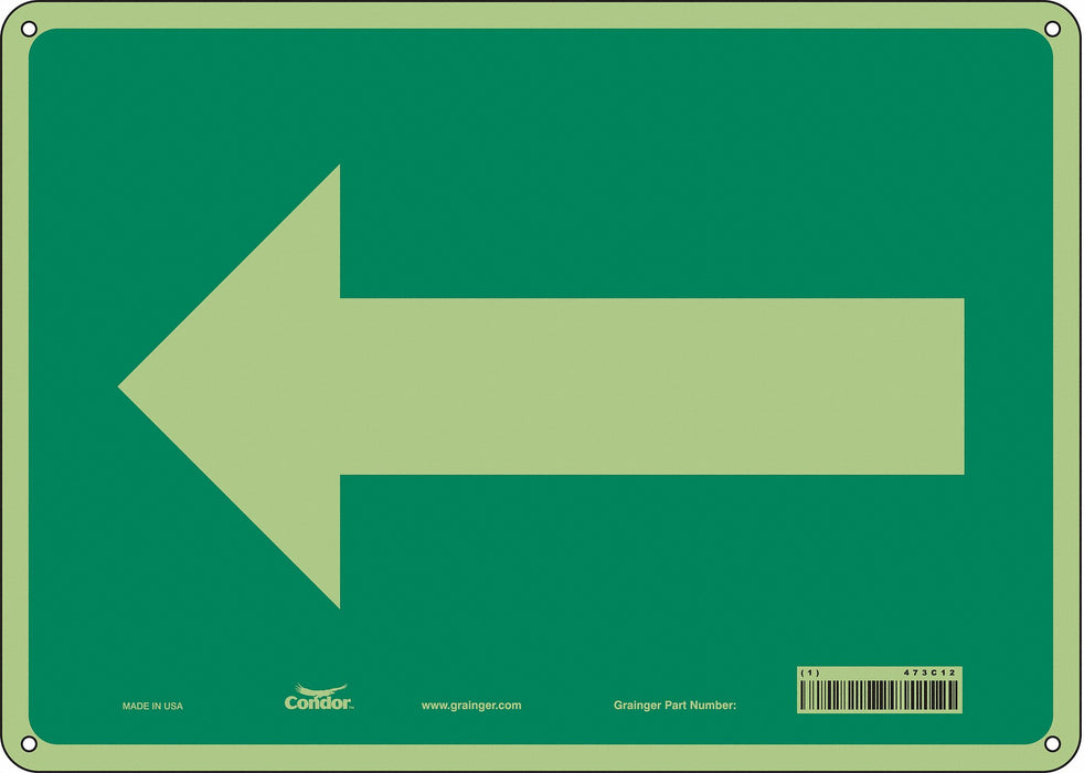 Safety Sign 10 in x 14 in Polyethylene