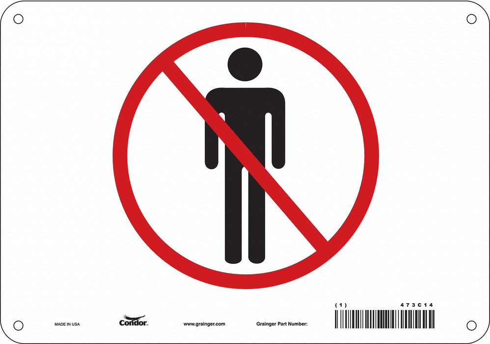 Safety Sign 7 in x 10 in Aluminum