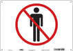 Safety Sign 10 in x 14 in Aluminum