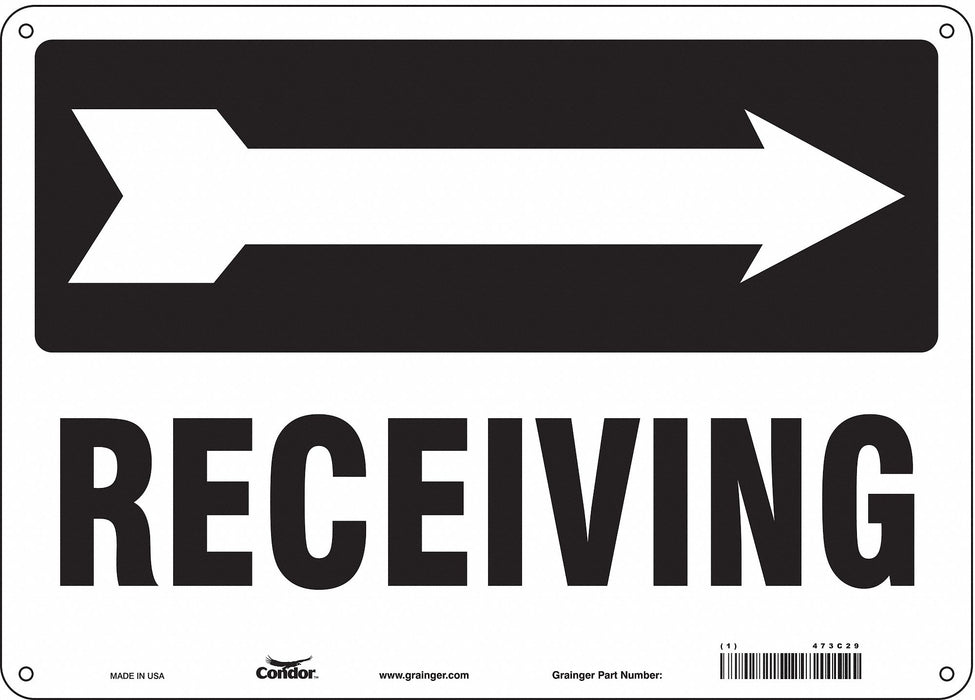 Safety Sign 10 inx14 in Aluminum