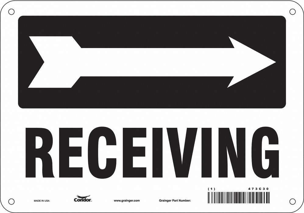 Safety Sign 7 inx10 in Polyethylene