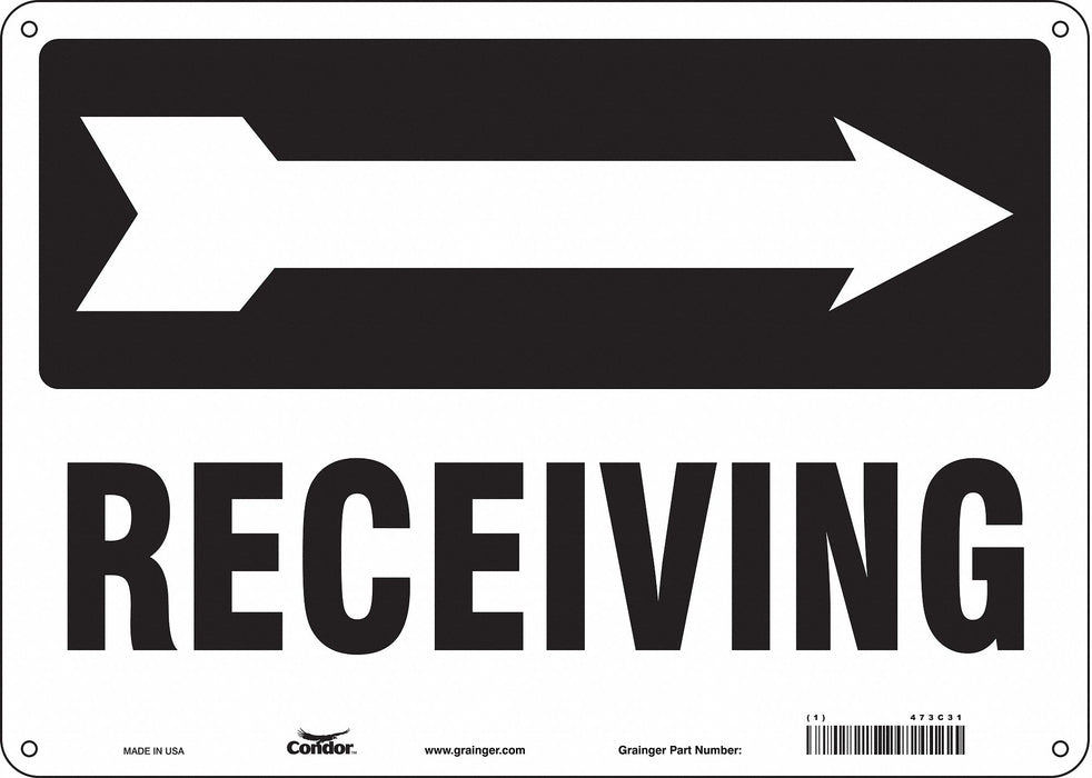 Safety Sign 10 inx14 in Polyethylene