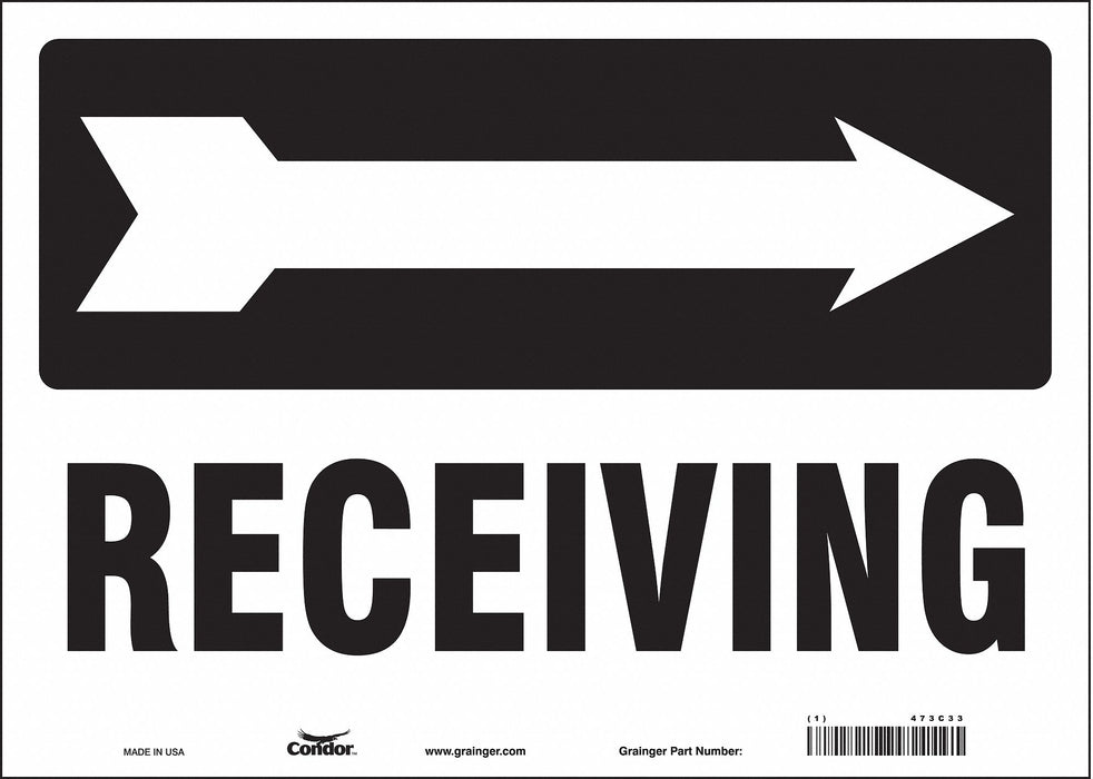 Safety Sign 10 inx14 in Vinyl