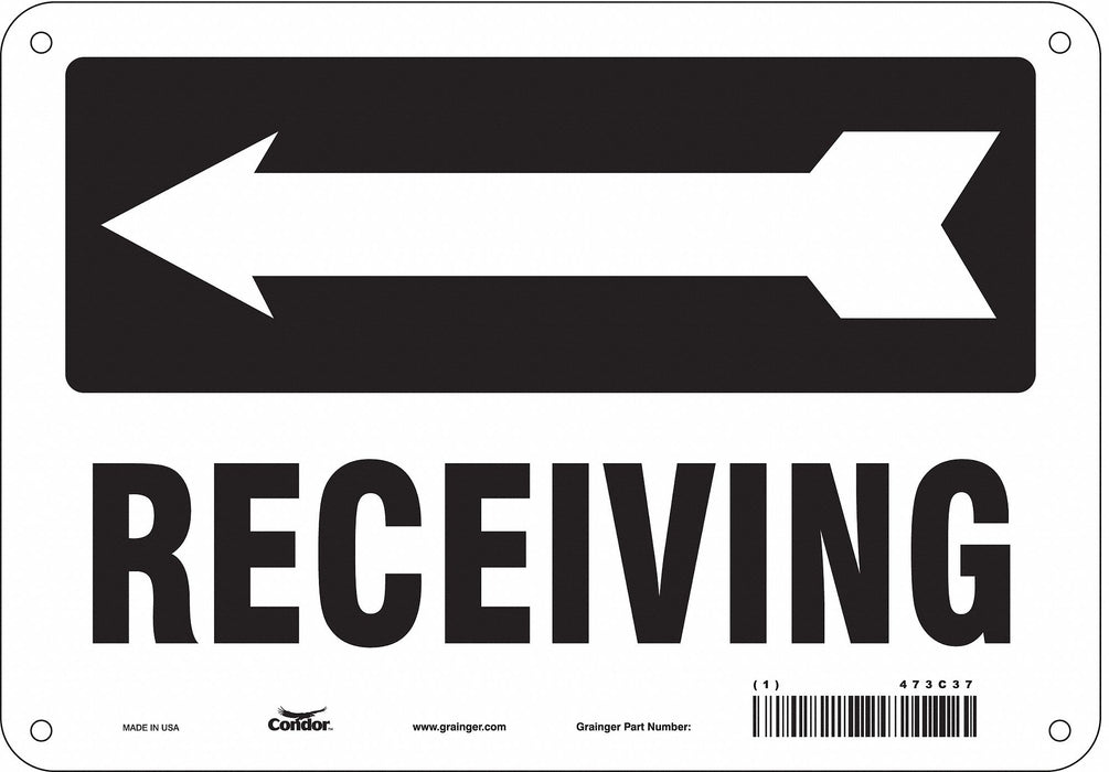 Safety Sign 7 in x 10 in Aluminum