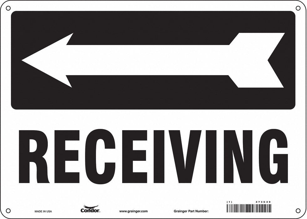 Safety Sign 10 inx14 in Polyethylene