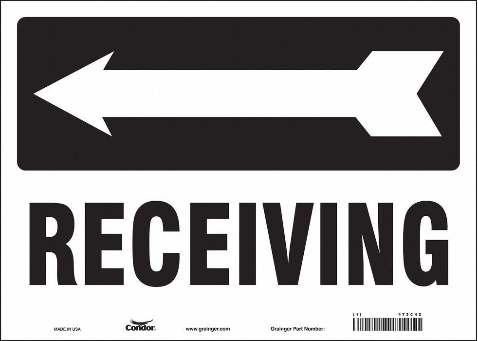 Safety Sign 10 in x 14 in Vinyl